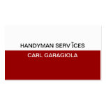 Tarjetas de visita de la manitas