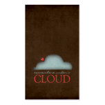Tarjetas de visita de la nube