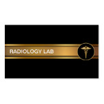 Tarjetas de visita de la radiología
