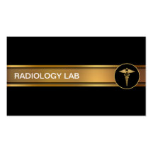 Tarjetas de visita de la radiología
