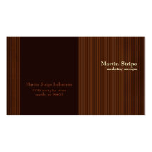 Tarjetas de visita de la raya de Martin