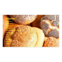 tarjetas de visita de la repostería y pastelería