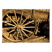 Tarjetas de visita de la rueda de carro