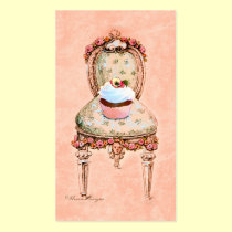 Tarjetas de visita de la silla de la magdalena y d tarjetas de negocio
