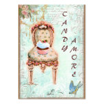 Tarjetas de visita de la silla del Victorian de la