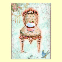 Tarjetas de visita de la silla del Victorian de la tarjetas de negocio