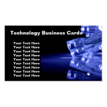 Tarjetas de visita de la tecnología