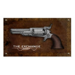 Tarjetas de visita de la tienda de armas del revól