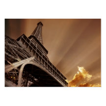 Tarjetas de visita de la torre Eiffel