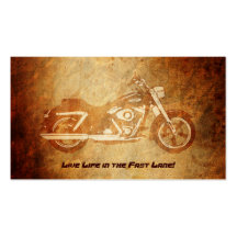 Tarjetas de visita de las motocicletas