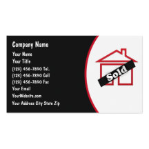 Tarjetas de visita de las propiedades inmobiliaria