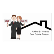Tarjetas de visita de las propiedades inmobiliaria