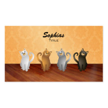 Tarjetas de visita de los gatitos