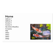 TARJETAS DE VISITA DE LOS PESCADOS DE KOI