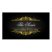 Tarjetas de visita de lujo del planificador de eve