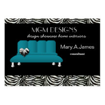 tarjetas de visita de moda del decorador de interi