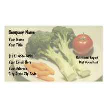 Tarjetas de visita de Nutricianist