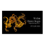 Tarjetas de visita de oro chinas asiáticas del dis