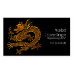 Tarjetas de visita de oro chinas asiáticas del dra