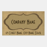 Tarjetas de visita de papel del vintage tarjetas de negocio