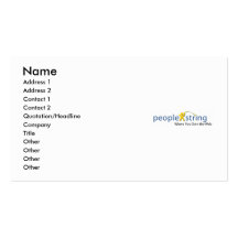 Tarjetas de visita de PeopleString