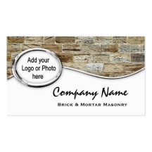 Tarjetas de visita de plata de la foto del logotip
