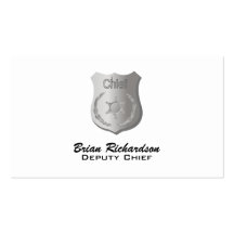 Tarjetas de visita de plata de la insignia