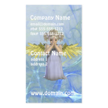 Tarjetas de visita de rogación del ángel