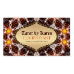 Tarjetas de visita de Tarot de la diosa de tierra 