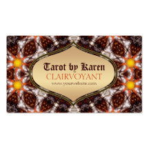 Tarjetas de visita de Tarot de la diosa de tierra 