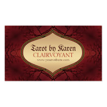 Tarjetas de visita de Tarot de la vida del árbol d