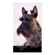 Tarjetas de visita de Terrier del escocés