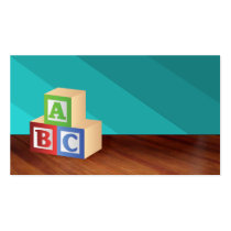 tarjetas de visita del ABC - color de fondo cambia tarjetas de negocio