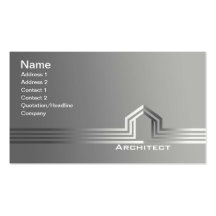 Tarjetas de visita del arquitecto