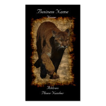 Tarjetas de visita del arte del Montaña-León del p