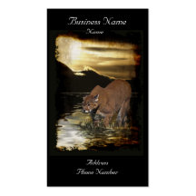 Tarjetas de visita del arte del Montaña-León del p