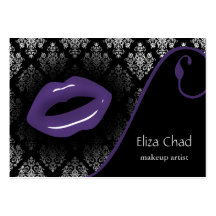 Tarjetas de visita del artista de maquillaje