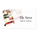 Tarjetas de visita del artista de maquillaje tarjetas de negocio