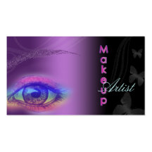 Tarjetas de visita del artista de maquillaje