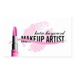 Tarjetas de visita del artista de maquillaje