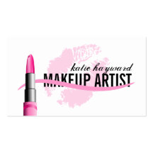 Tarjetas de visita del artista de maquillaje