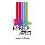Tarjetas de visita del artista de maquillaje del c