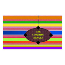 Tarjetas de visita del boutique de la ropa