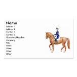 Tarjetas de visita del caballo del Dressage