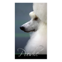Tarjetas de visita del caniche