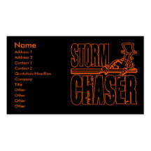TARJETAS DE VISITA DEL CAZADOR DE LA TORMENTA