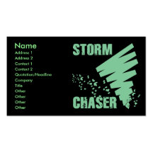 TARJETAS DE VISITA DEL CAZADOR DE LA TORMENTA