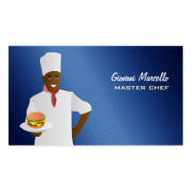 Tarjetas de visita del cocinero