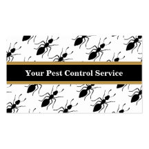 Tarjetas de visita del control de parásito