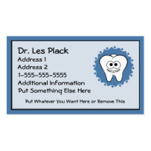 Tarjetas de visita del dentista
